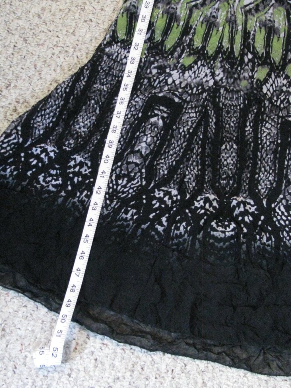 Picadilly Black and Green Midi Sleeveless Dress - Picture 9 of 9